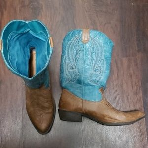Teal Cowgirl Boots